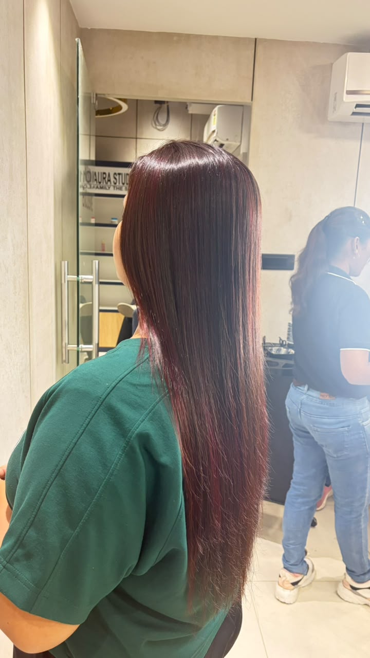 Hair coloring Botox treatment
