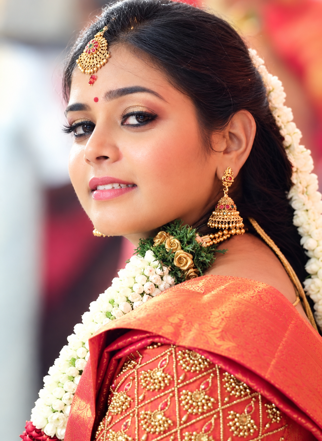 Bride makeup Aura Studio11 family salon Kumbakonam